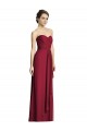 Long Strapless Chiffon Bridesmaid Dress with Side Slit
