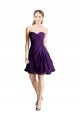 Draped Chiffon Long Sweetheart Bridesmaid Dress