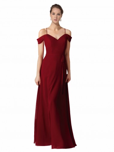 Chiffon with Beaded Embroidery Bridesmaid Dress