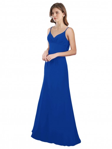 Softly Flared Chiffon Bridesmaid Dress with Sweetheart Neckline