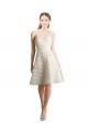 Lace Bridesmaid Dress with Draped Sweetheart Neckline