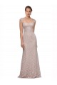 Sweetheart Neckline Cap Sleeves Lace Bridesmaid Dress with Twist