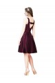 Classic Satin Bridesmaid Dress with V Back and Bow Detail