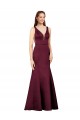 Formal and Sexy Satin Bridesmaid Dress with Side Cutouts