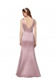 Formal and Sexy Satin Bridesmaid Dress with Side Cutouts