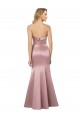 Old Hollywood-Inspired Strapless Satin Bridesmaid Dress