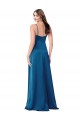 Cowl Neck Salky Satin Bridesmaid Dress