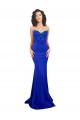Sweetheart Flower Neckline High Neck Crepe Bridesmaid Dress