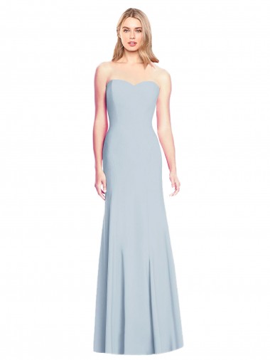 Sweetheart Strapless Flared Skirt Maxi Bridesmaid Dress