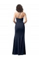 Sweetheart Fit and Flare Stretch Crepe Bridesmaid Dress with Side Slit and Strappy Back