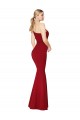 One Shoulder Long High Neck Sleeveless Mermaid Crepe Bridesmaid Dress