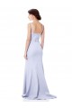 Sweetheart High Neck Sleeveless Crepe Bridesmaid Dress