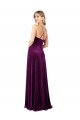 Draped Neckline Spaghetti Straps Velvet Bridesmaid Dress